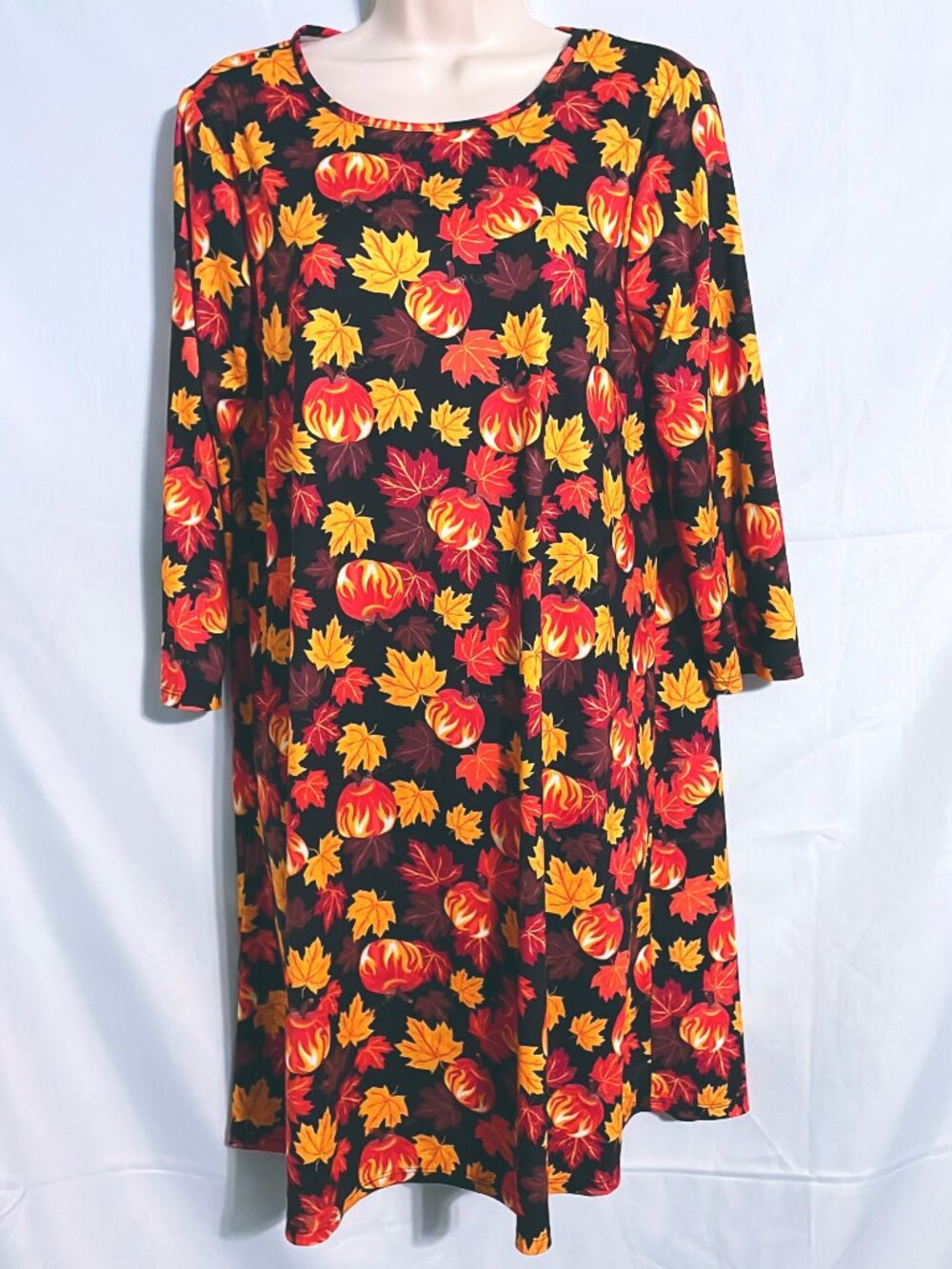 Dress Works Cute Fall Pumpkin Dress Size M